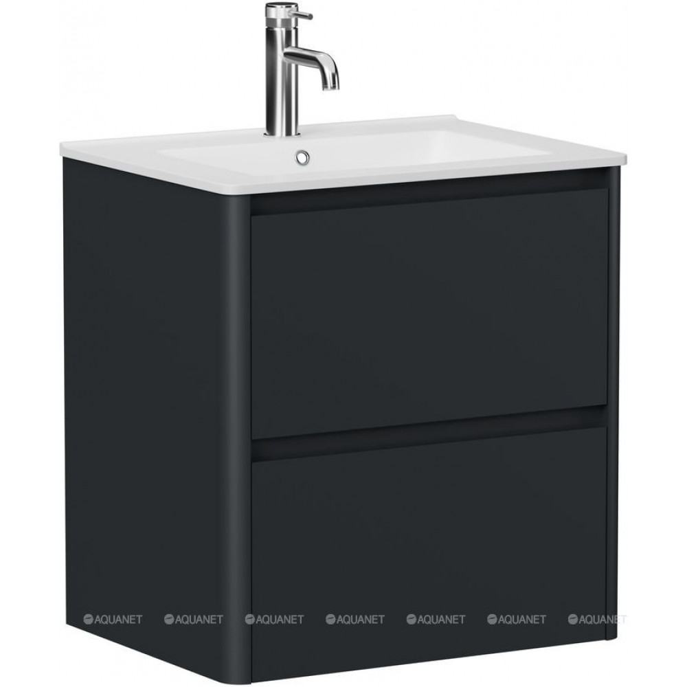 Тумба под раковину Allen Brau Gravity 60 2 ящика антрацит матовый 1.370008.AM