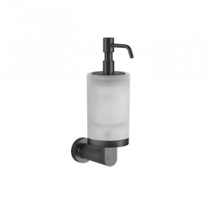Дозатор для жидкого мыла подвесной Gessi Emporio Accessories сатинированное стекло Black XL 38815#299 Дозатор для жидкого мыла подвесной Gessi Emporio Accessories сатинированное стекло Black XL 38815#299