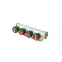 Коллектор модульный Hoger TIN 3/4 x 1/2 HP 2 контура вентили 90° латунь EMW0302T