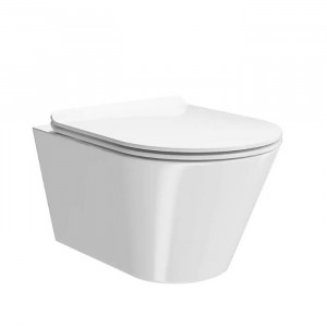 Унитаз подвесной Kerama Marazzi Plaza Modern безободковый белый глянцевый PLMR.wc.02