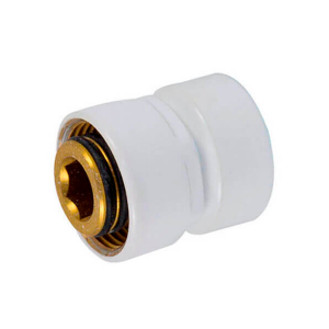 Резьбовое соединение Schlosser для стальных труб M22x1.5 x 1/2 белое 602700002.06 Резьбовое соединение Schlosser для стальных труб M22x1.5 x 1/2 белое 602700002.06