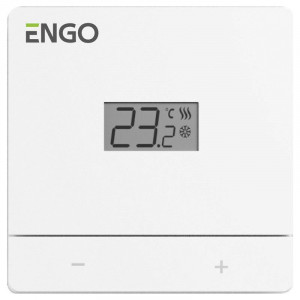 Термостат ENGO Controls Easy комнатный накладной с дисплеем 230 В белый EASY-230W Термостат ENGO Controls Easy комнатный накладной с дисплеем 230 В белый EASY-230W