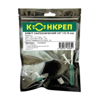 Хомут сантехнический Конкреп 2S 4 104-112 мм с дюбелем и шурупом оцинкованная сталь 733435112