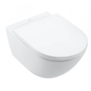 Унитаз подвесной Villeroy & Boch Subway 3.0 безободковый с сиденьем SoftClosing CeramicPlus 4670TSR1