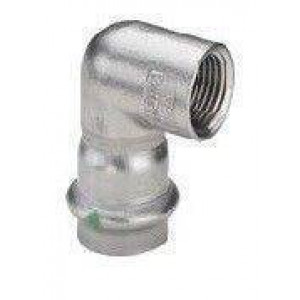Угловой переход Viega Sanpress Inox 90° 15x1/2 ВР 436971