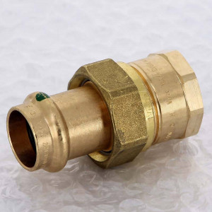 Муфта разъёмная пресс Viega Sanpress бронза 22x3/4 ВР 125318 Муфта разъёмная пресс Viega Sanpress бронза 22x3/4 ВР 125318