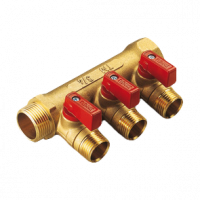 Коллектор Tiemme NINO 3/4 НР/ВР 2 выхода 1/2x16 Eurocone 1820002
