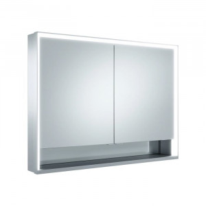 Зеркальный шкаф Keuco Royal Lumos 100x73.5x13 см 2-дверный алюминий 14324171301 Зеркальный шкаф Keuco Royal Lumos 100x73.5x13 см 2-дверный алюминий 14324171301