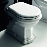 Унитаз приставной Kerasan Retro 59х38.5 см слив в пол белый 101001