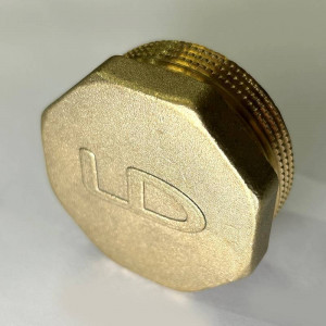 Пробка резьбовая латунная LD DN40 1 1/2 LD.65.505.40 Пробка резьбовая латунная LD DN40 1 1/2 LD.65.505.40