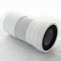 Труба фановая McAlpine гофрированная L=230-330 мм с металлическим хомутом 97-107/110 мм 508976