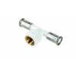 Тройник пресс ПВДФ Henco 26x3/4x26 ВР белый 13PKW-260526 Тройник пресс ПВДФ Henco 26x3/4x26 ВР белый 13PKW-260526