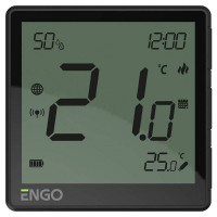 Термостат ENGO Controls One комнатный встраиваемый WiFi/Zigbee черный EONE-230B