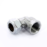 Угольник обжимной Tiemme хромированный 12х1/2 ВР 1130090