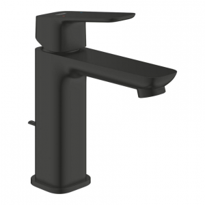 Смеситель для раковины GROHE Cubeo однорычажный размер M с донным клапаном матовый черный 1017492430 Смеситель для раковины GROHE Cubeo однорычажный размер M с донным клапаном матовый черный 1017492430