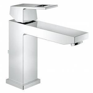 Смеситель для раковины GROHE Eurocube S-Size с донным клапаном хром 23445000 Смеситель для раковины GROHE Eurocube S-Size с донным клапаном хром 23445000