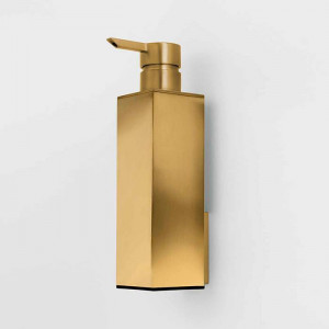 Дозатор для мыла подвесной Colombo Design MiniQ золото матовое B9343.OM Дозатор для мыла подвесной Colombo Design MiniQ золото матовое B9343.OM