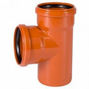Тройник канализационный наружный Ostendorf KGEA 87° 160/110 мм PVC 222420