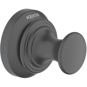 Крючок для ванной Aquatek Классик матовый черный AQ4501MB
