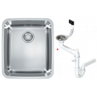 Мойка кухонная Alveus Luno 40 480х400х180 мм с сифоном 1129252