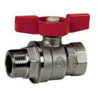 Кран шаровой Giacomini R854 3/4 ВН ручка-бабочка красная R854X024