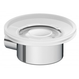 Мыльница настенная Kludi Vela R белое матовое стекло хром 5898505