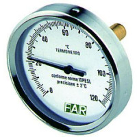 Термометр FAR FA 2600 80 мм 120 °C зонд 50 мм 1/2 торцевой FA 2600