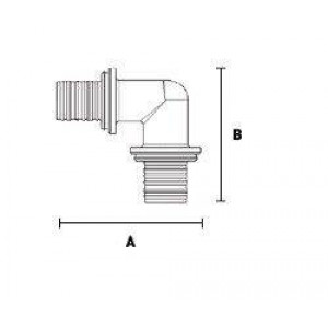 Угольник 90° General Fittings 2100 латунный 16x16 мм EFA211616B Угольник 90° General Fittings 2100 латунный 16x16 мм EFA211616B
