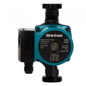Насос циркуляционный Shinhoo BASIC S 25-8S 180 мм с гайками 71211003 Насос циркуляционный Shinhoo BASIC S 25-8S 180 мм с гайками 71211003