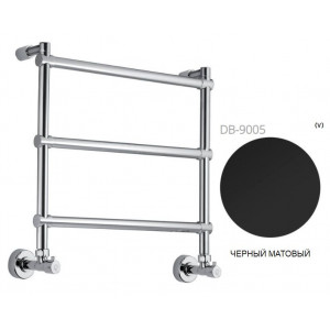 Полотенцесушитель водяной Margaroli 442-3 Matt Black 4424703Mb