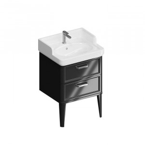 Тумба подвесная Kerama Marazzi Pompei 60 см 2 ящика черный глянцевый PO.N.60.2\BLK Тумба подвесная Kerama Marazzi Pompei 60 см 2 ящика черный глянцевый PO.N.60.2\BLK