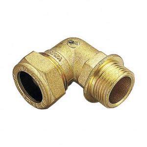 Угольник переходный латунный Tiemme 90° 18x3/4 НР 1100037