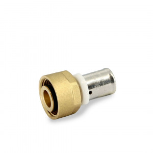 Муфта пресс Duing 16 x 3/4 ВР с накидной гайкой под евроконус 713G6301 Муфта пресс Duing 16 x 3/4 ВР с накидной гайкой под евроконус 713G6301