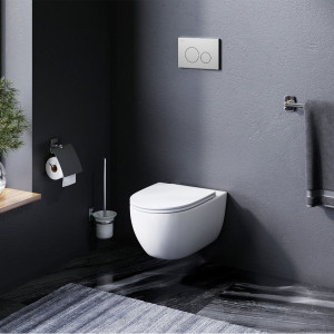 Унитаз подвесной AM.PM Spirit V2.0 FlashClean безободковый с сиденьем микролифт C111700SC