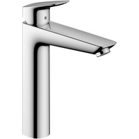 Смеситель для раковины hansgrohe Logis 190 однорычажный со сливным гарнитуром хром 71090000