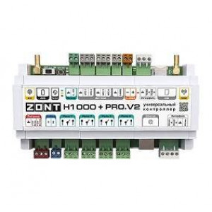 Контроллер универсальный ZONT H1000+ Pro.V2 4G LTE Wi-Fi Ethernet ML00006584 Контроллер универсальный ZONT H1000+ Pro.V2 4G LTE Wi-Fi Ethernet ML00006584