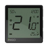 Беспроводной терморегулятор ENGO Controls EONE Zigbee с аккумулятором черный EONEBATB