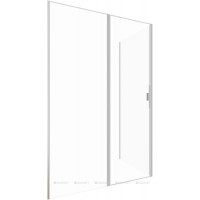 Душевое ограждение Allen Brau Priority 1400x800 мм браш серебро 3.31011.BA/3.31014.BA