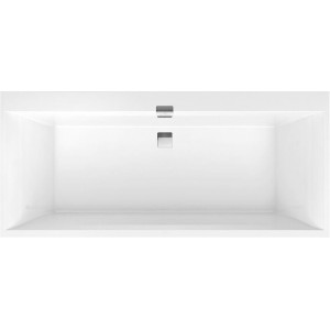 Ванна квариловая Villeroy & Boch Squaro Edge 12 170x75 см комплект с ножками и сливом-переливом UBQ170SQE2DV-01