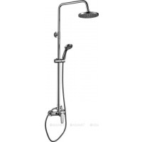 Душевая система Rossinka Silvermix S35-45 со смесителем и верхним душем хром S35-45