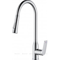 Смеситель для кухни Haiba HB73816 с выдвижным изливом хром HB73816