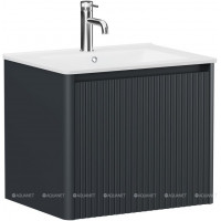 Тумба Allen Brau GRAVITY 60 см 1 ящик с фрезеровкой антрацит матовый 1.370016.AM