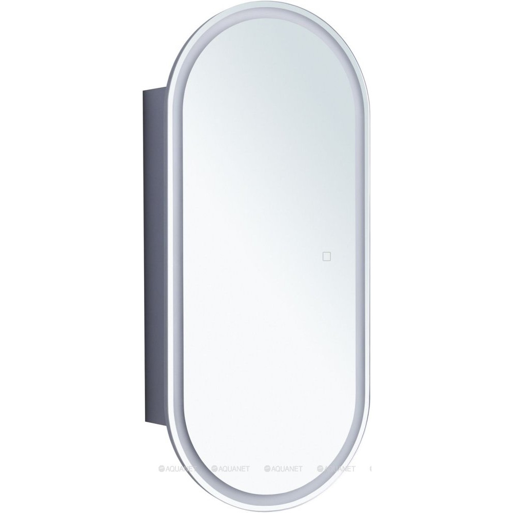 Зеркальный шкаф Aquanet Монте овал 40х90 LED 00344786