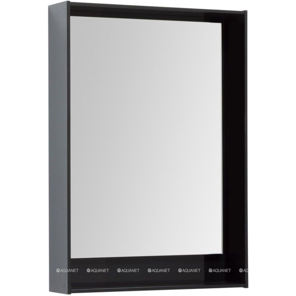 Зеркало Aquanet Милан 60 LED черный глянец 00306383