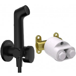 Готовый комплект гигиенического душа Hansgrohe Vernis Blend черный матовый 29232670/29235180 Готовый комплект гигиенического душа Hansgrohe Vernis Blend черный матовый 29232670/29235180
