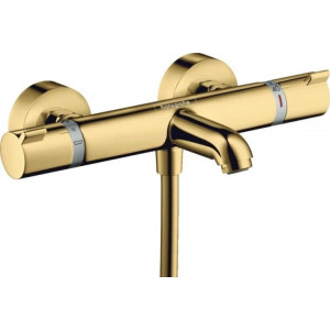 Термостат для ванны Hansgrohe Ecostat Comfort внешнего монтажа полированное золото 13114990 Термостат для ванны Hansgrohe Ecostat Comfort внешнего монтажа полированное золото 13114990