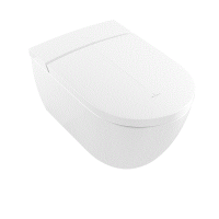Унитаз-биде подвесной Villeroy & Boch ViClean-L 385x595x360 мм CeramicPlus альпийский белый V0E100R1