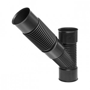 Тройник гибкий раструбный Uponor 110x110x110 мм 0-90° SN8 ПЭ 1053701