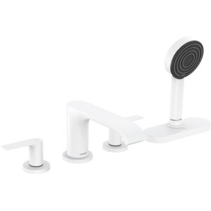Смеситель на борт ванны Hansgrohe Vivenis на 4 отверстия с sBox матовый белый 75444700 Смеситель на борт ванны Hansgrohe Vivenis на 4 отверстия с sBox матовый белый 75444700