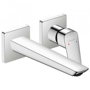 Смеситель для раковины Hansgrohe Logis настенный с донным клапаном хром 71256000